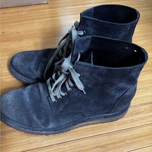 Rick Owens Black Slim Para Chukka Boots 43.5 US 10.5